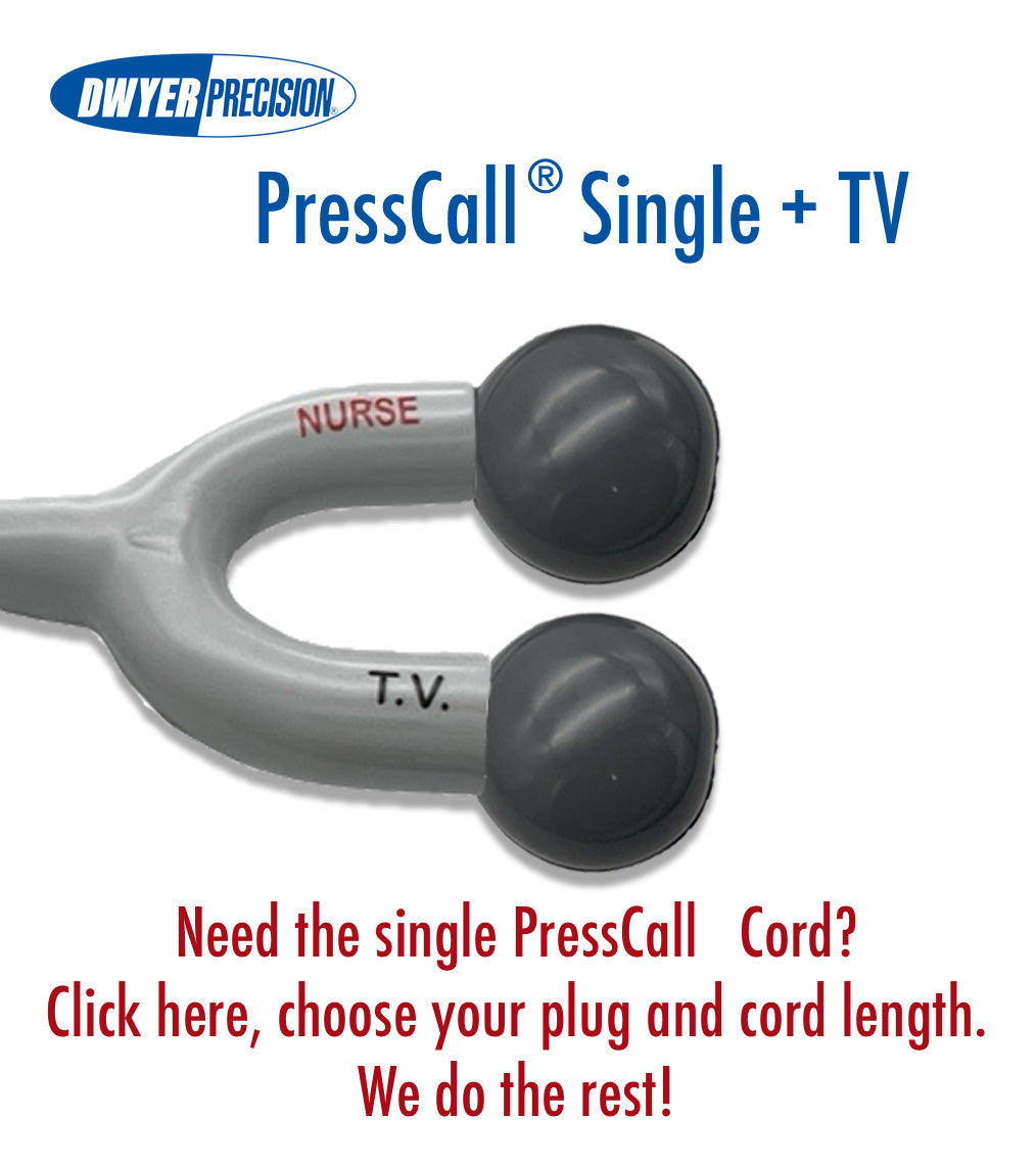 PressCall® Single + TV Nurse Call Cord